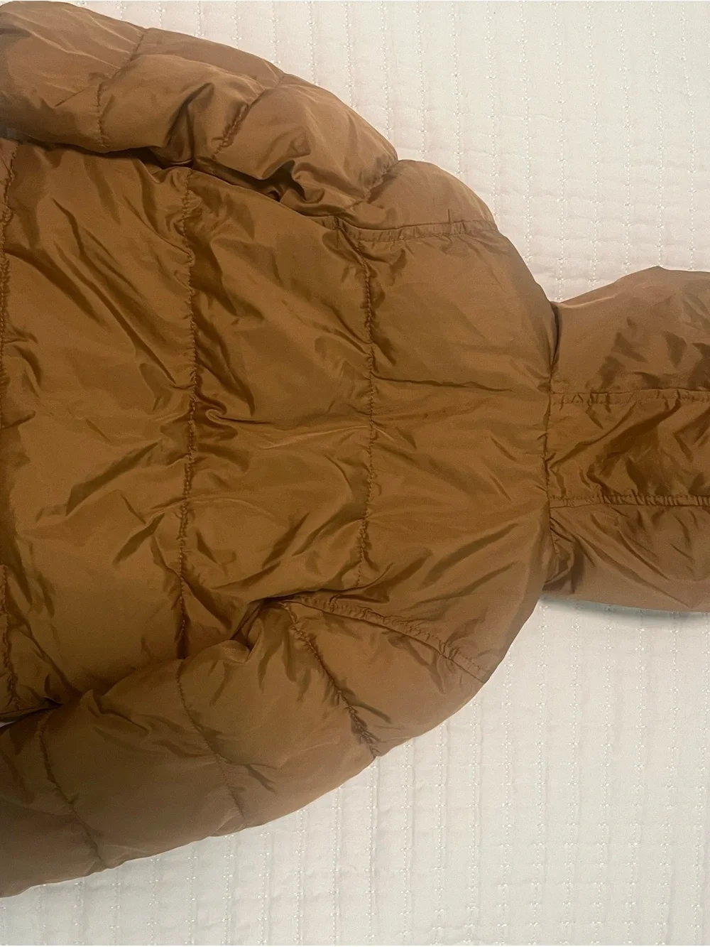 Old Navy Kids Hooded Puffer Jacket in Brown